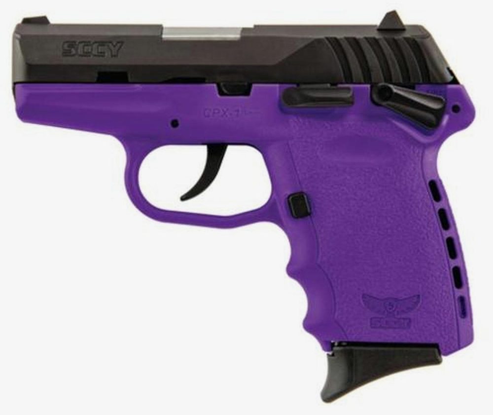 SCCY CPX-1 9mm 3.1" Barrel Hard Nitride Slide Finish Purple Frame 10rd Mag