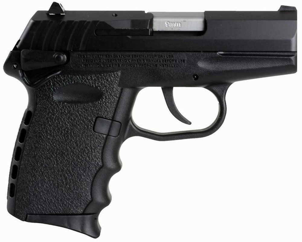 SCCY CPX-1 9MM 3.1" Carbon Black Hard Nitride, Manual Safety 10 Round