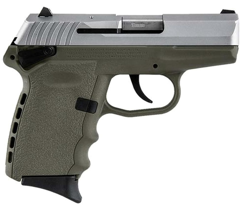 SCCY CPX-1 Two Tone DAO 9mm 3.1" Barrel, Flat Dark Earth Poly Grip/Frame SS Slide, 10rd