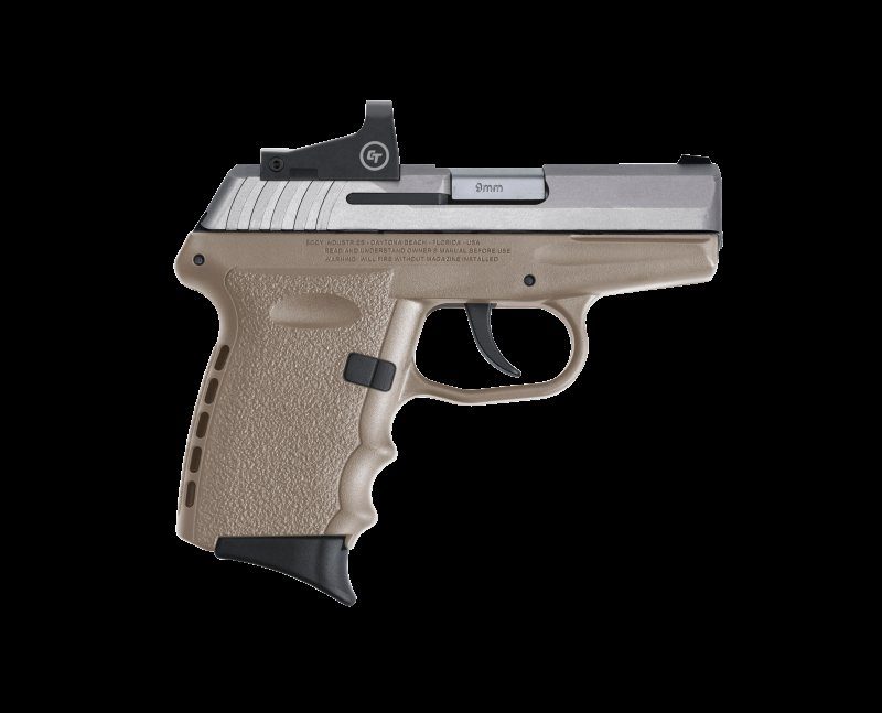 SCCY CPX-2, Semi-automatic, 9mm, 3.1" Barrel, FDE/Stainless, 10+1