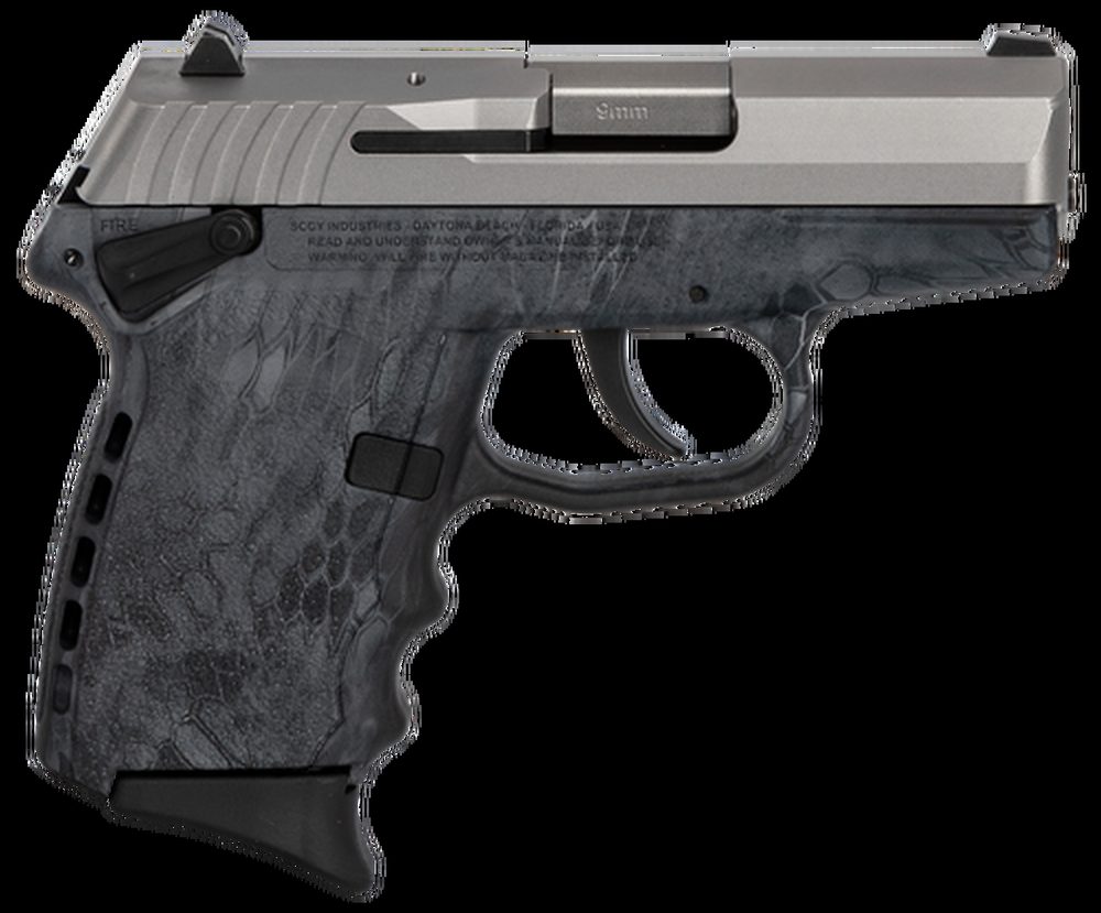 SCCY CPX1TTKT 9mm Stainless Steel Slide Kryptek Typhon