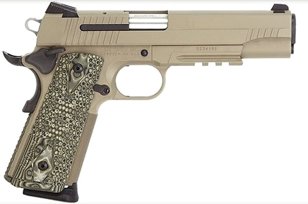 Sig 1911 Scorpion 45 ACP 5 Barrel Flat Dark Earth Night Sights
