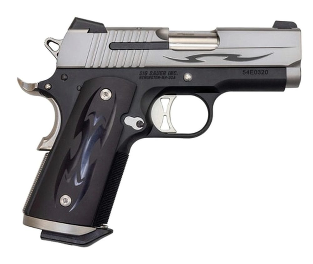 Sig 1911 Tribal Ultra Compact .45 ACP, 3.3" Barrel, Custom Tribal Grips, Night Sights, 2 x 7rd Mag