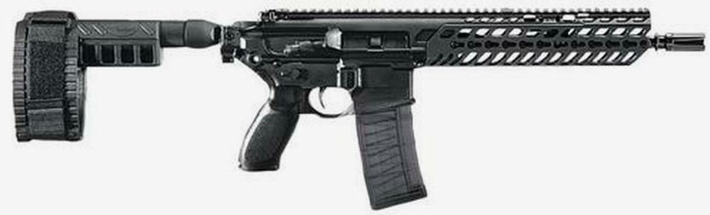 Sig MCX AR-15 Pistol, 5.56 Nato/223, 11.5" Barrel, Pistol Stablizing Brace, Black, 30rd Mag