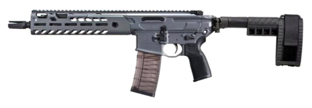 Sig MCX Virtus Pistol .300 AAC Blackout 9" Barrel M-LOK Folding Stabilizing Brace Gray 30rd Mag
