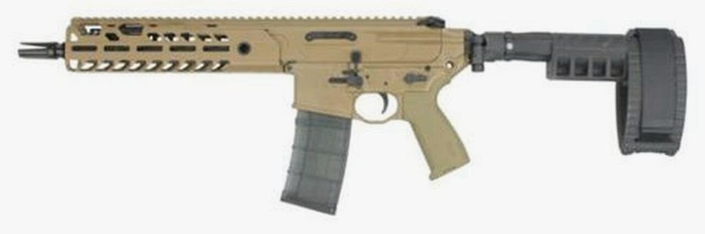 Sig MCX Virtus Pistol 5.56/223 11.5" Barrel M-LOK Col. Stabilizing Brace Flat Dark Earth 30rd Mag
