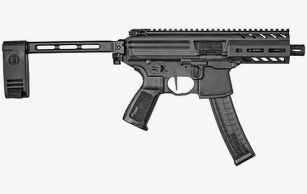 Sig MPX K Pistol 9mm, 4.5" Barrel, Black, Folding Brace Stock, 30rd