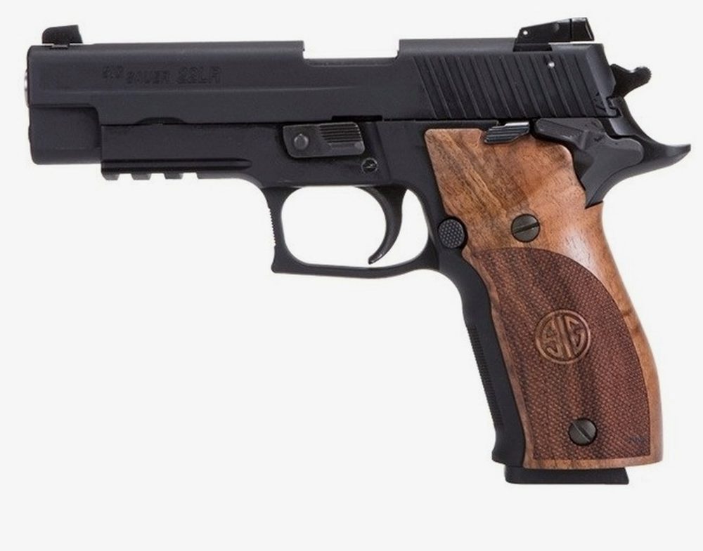 Sig P226 22LR 2 Step, Black Finish, Wood Grips, 2x10rd