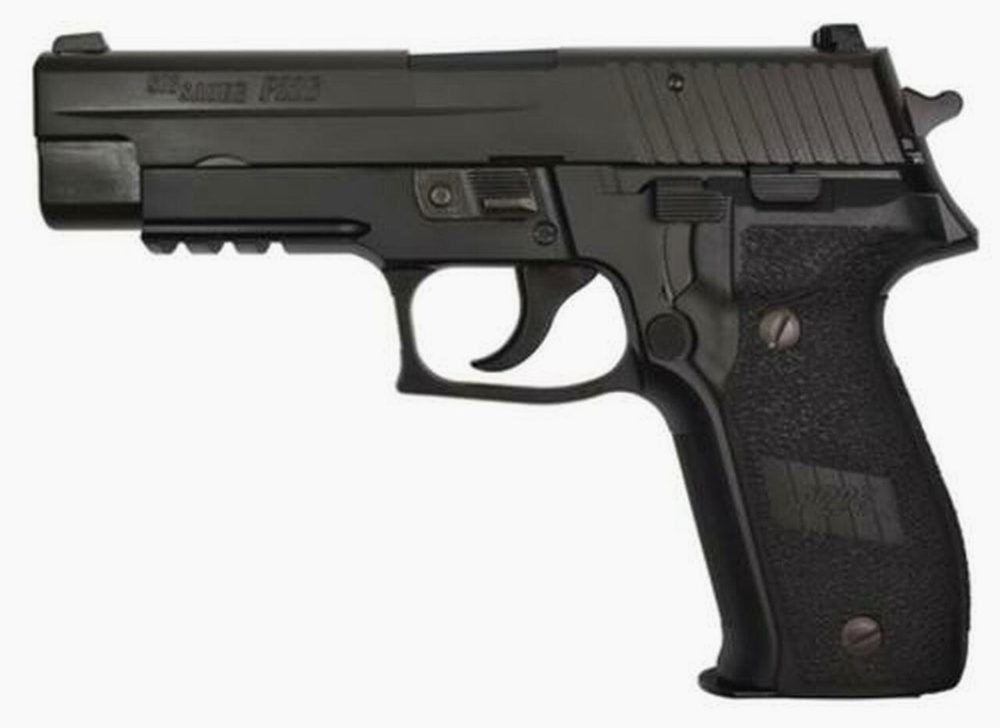 Sig P226 9MM 4.4In Extreme Black Da/Sa Siglite Black/Gray G10 Grip (2) 10Rd Steel MAG CA Compliant SRT