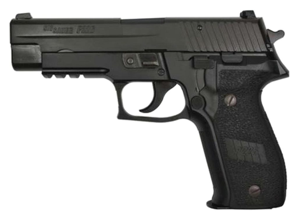 Sig P226 9MM 4.4In Nitron Black Da/Sa Siglite E2 Grip (2) 10Rd Steel MAG CA Compliant