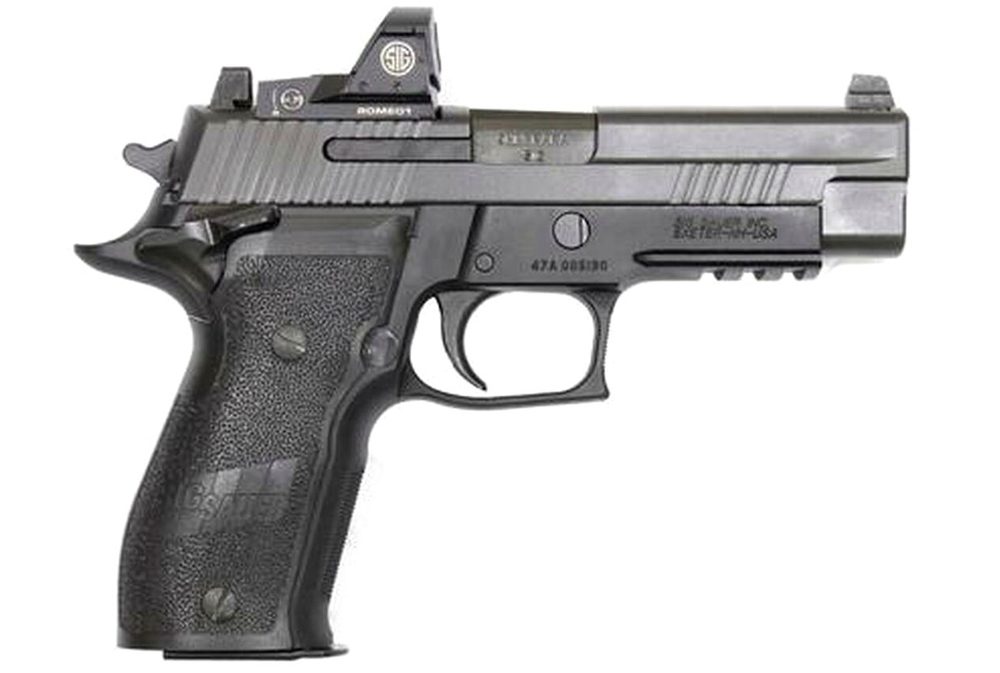 Sig P226 Elite SAO 9mm, 4.4",, , Mounted Romeo1 Reflex Sight, 15 rd