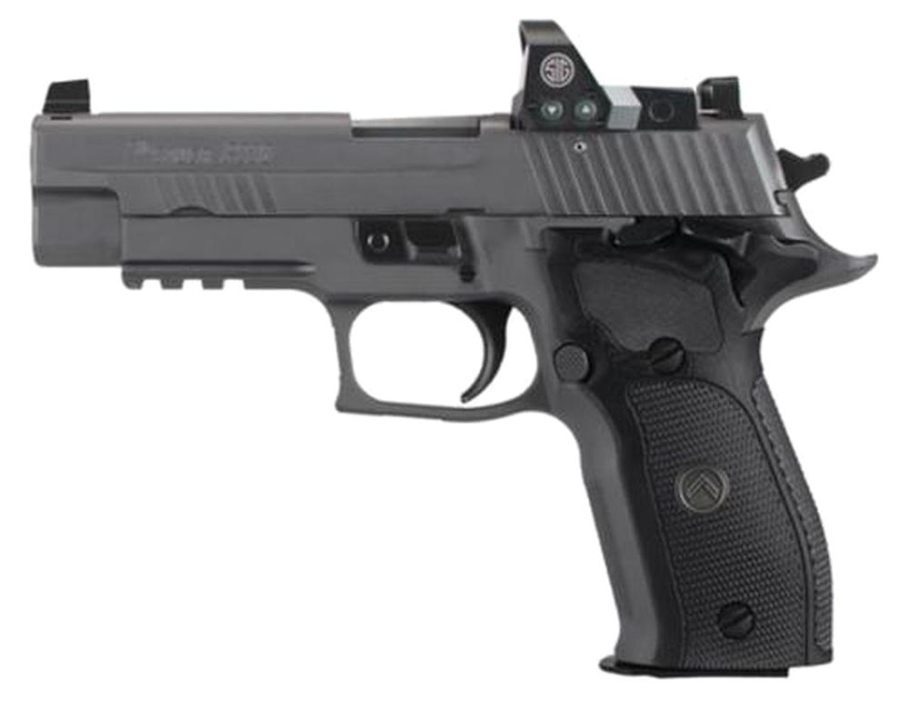 Sig P226 Full Size Legion RX Red Dot9mm, 4.4", Black G10 Grip, Gray PVD 10rd Mag