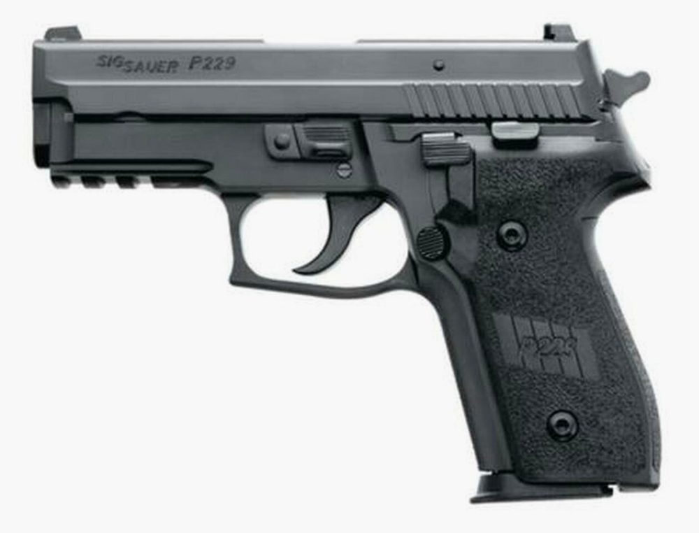Sig P229 40 S&W 3.9In Nitron Black Da/Sa Siglite E2 Grip (2) 12Rd Steel MAG