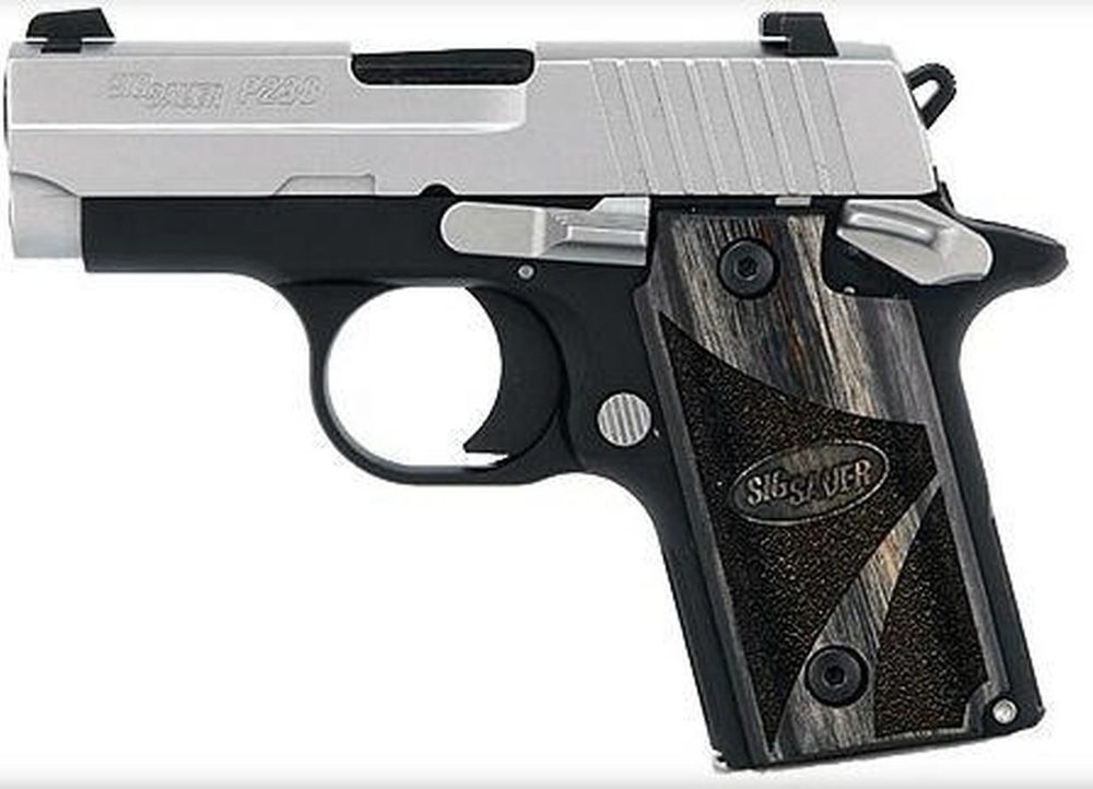 Sig P238 380 ACP 2.7In Rosewood Black SAO Rosewood Grip (1) 6RD Steel MAG