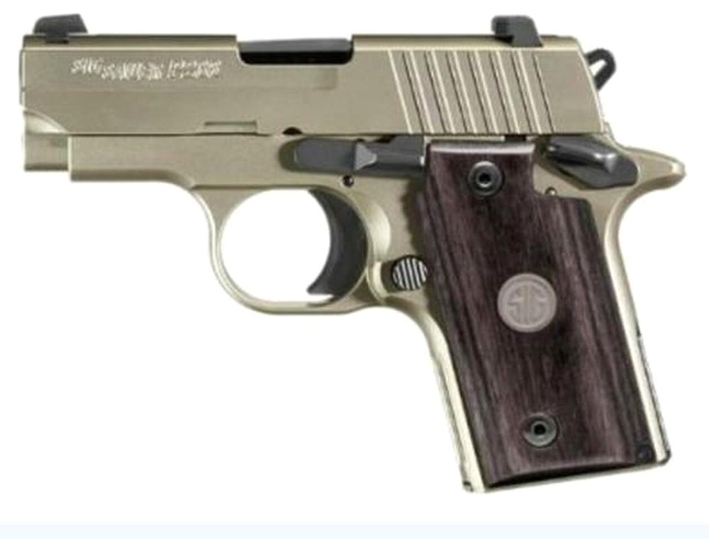 Sig P238 .380 ACP Night Sights 6 Blackwood Grips 6 Rd Mags