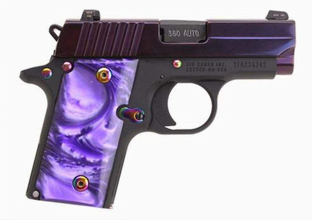 Sig P238 Purple Night Sights 2.7" Barrel, .380 ACP, 6rd