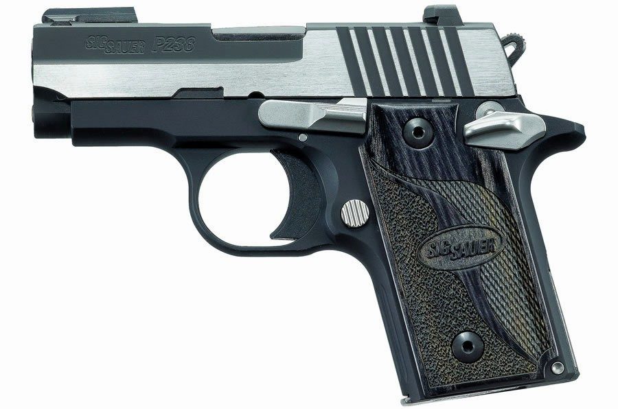 Sig P238 Sub Compact Pistol 380 ACP Black, Night Sights