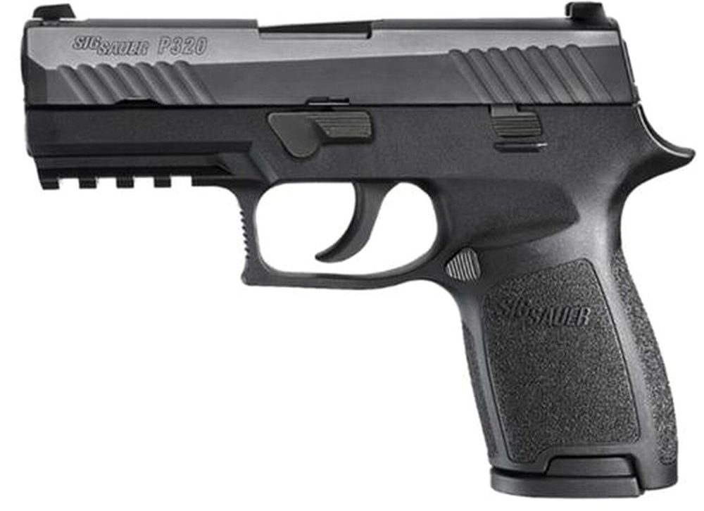 Sig P320 9mm 3.9" Barrel Nitron Siglite Nite Sites Modular Grip, Rail 2-15Rd Mags
