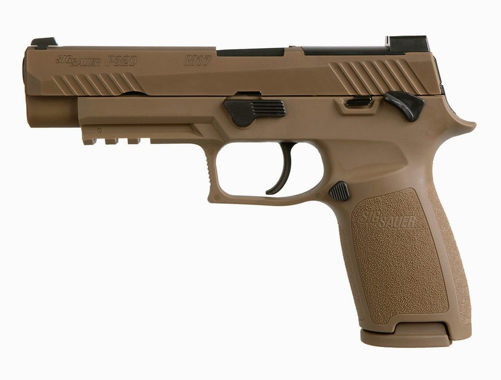 Sig P320-M17 9MM 4.7" Barrel Manual Safety, Night Sight Plate, 2- 17rd Mags