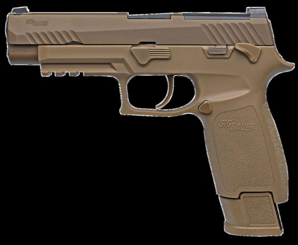 Sig P320-M17 Commerative 9MM US Army Service Version, Sight Plate, 1 17rd and 2-21rd Mags