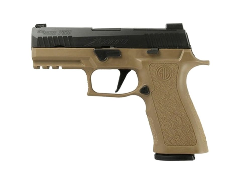 SIG P320 X-Series, 9mm, 3.9", 17rd, X-Ray3 NS, Black Slide, Coyote Frame