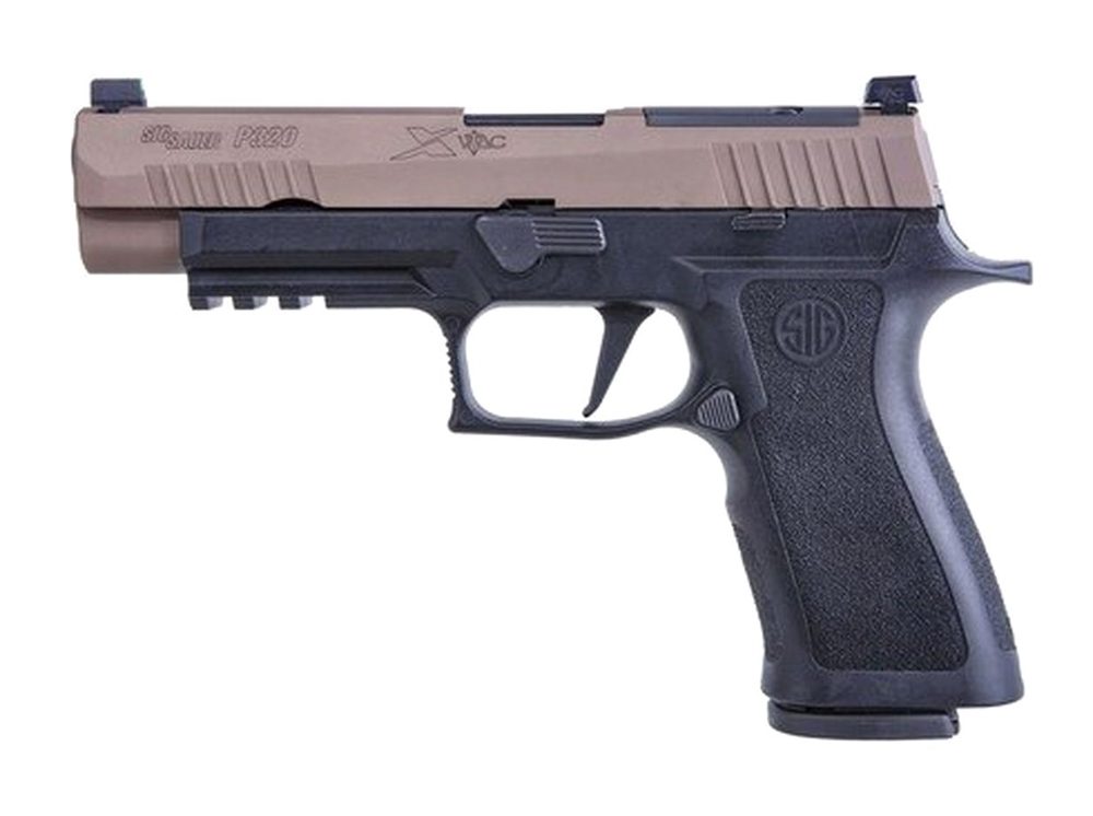 Sig P320, X-VTAC, Striker Fired, Full Size, 9mm, 4.7", Polymer, Black Frame, Coyote Slide, VTAC Day/Night Sights, 3 Mags, Modular X Grip, Optic Ready, 17Rd