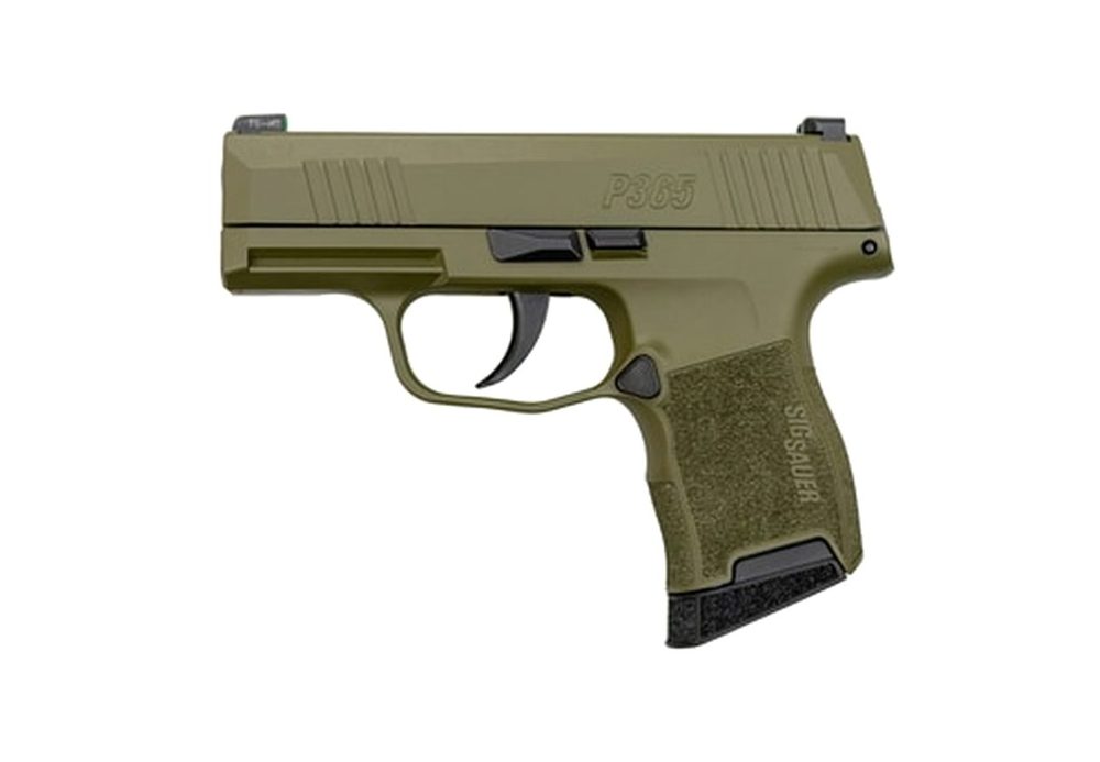 Sig P365 OD Green 9mm, 3" Barrel, Sig XRay3 Night Sights, 10rd Mag