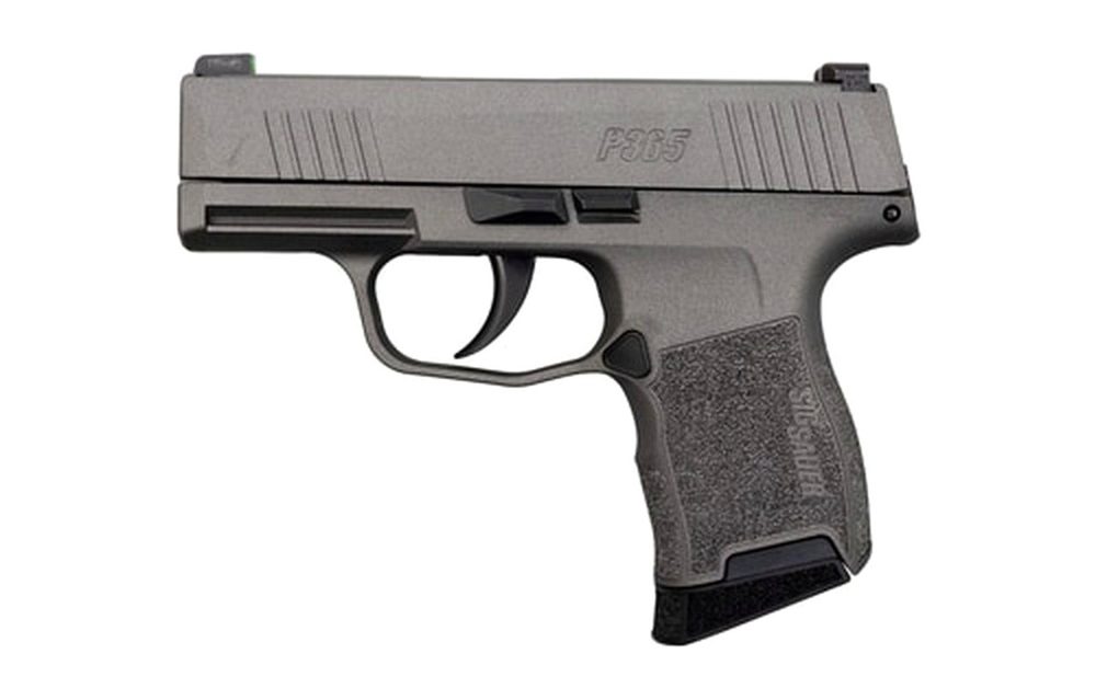 Sig P365 Tungsten Gray 9mm, 3" Barrel, Sig XRay3 Night Sights, 10rd Mag