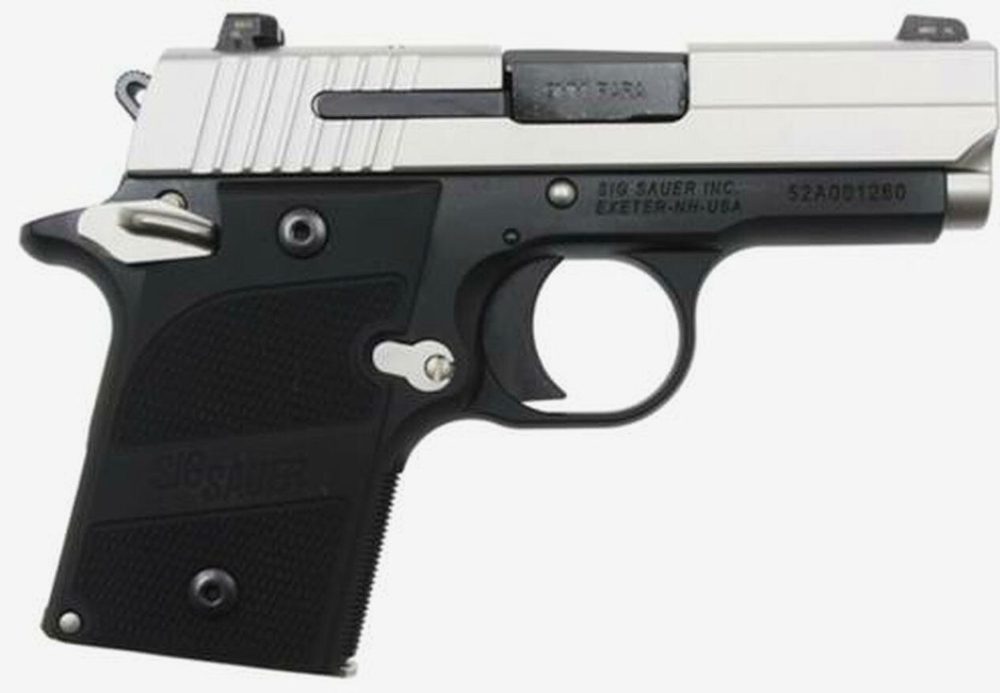 Sig P938 9MM 3 Aluminum Grips Ambi Safety 6 Round Night Sights