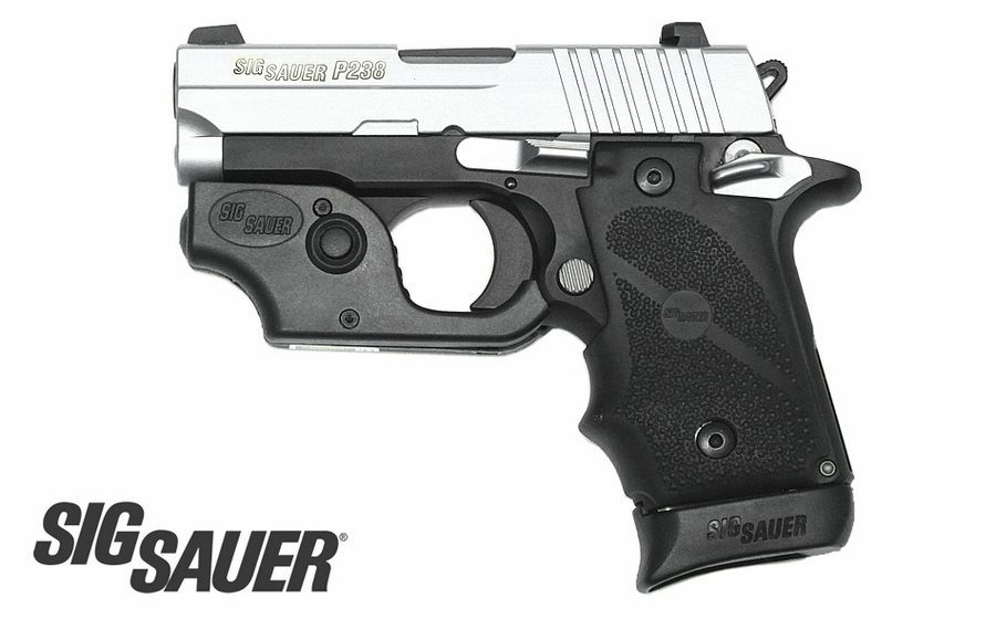 Sig Sauer P238 Two-Tone 380 ACP Centerfire Pistol with Tactical Laser