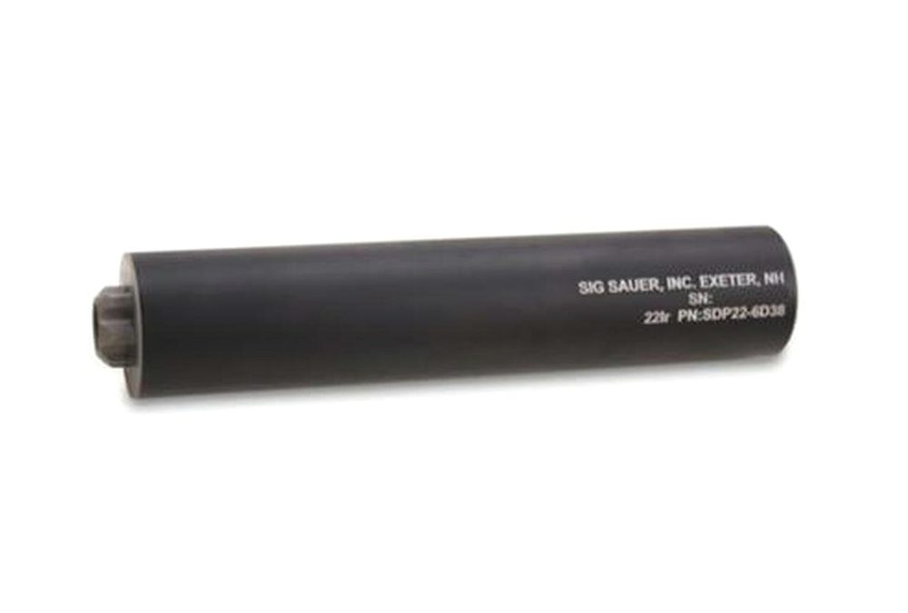 Sig SDP22 Rimfire Suppressor, .22 LR, Aluminum & SS Sig Sauer