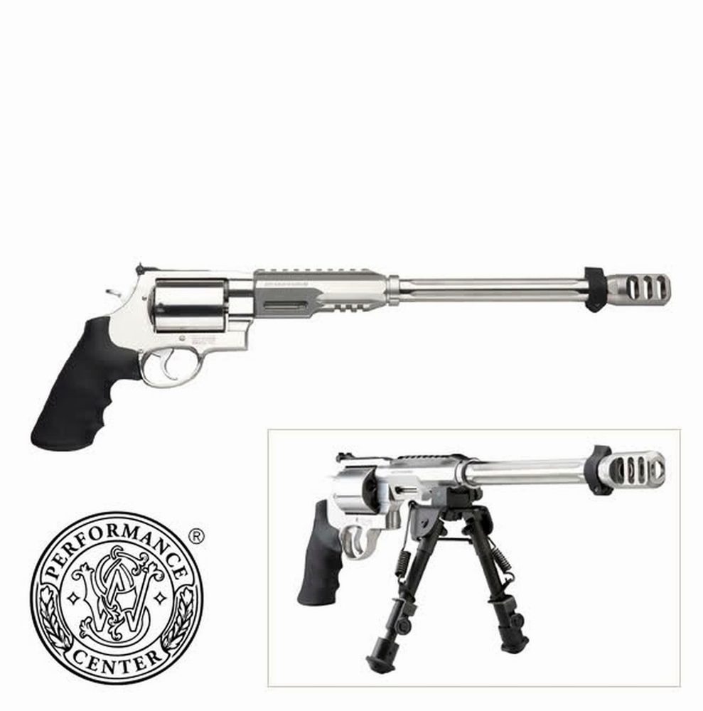 Smith & Wesson 460XVR Performance Center .460SW 14" Fluted Barrel, Glassbead Finish, Picatinny-Style Rail, Bipod