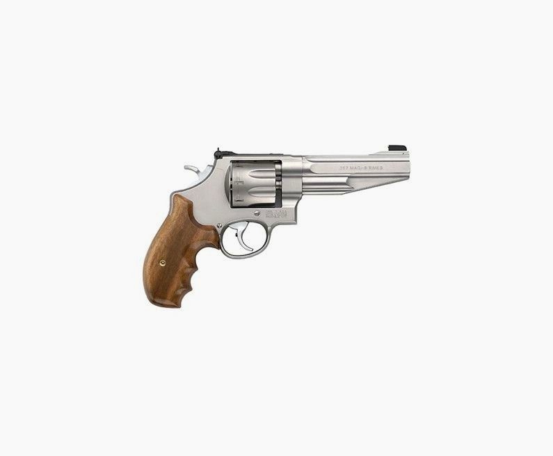 Smith & Wesson 627 Performance Center 357 Mag 5" Barrel, Wood and Synthetic Grip Matte SS, 8rd