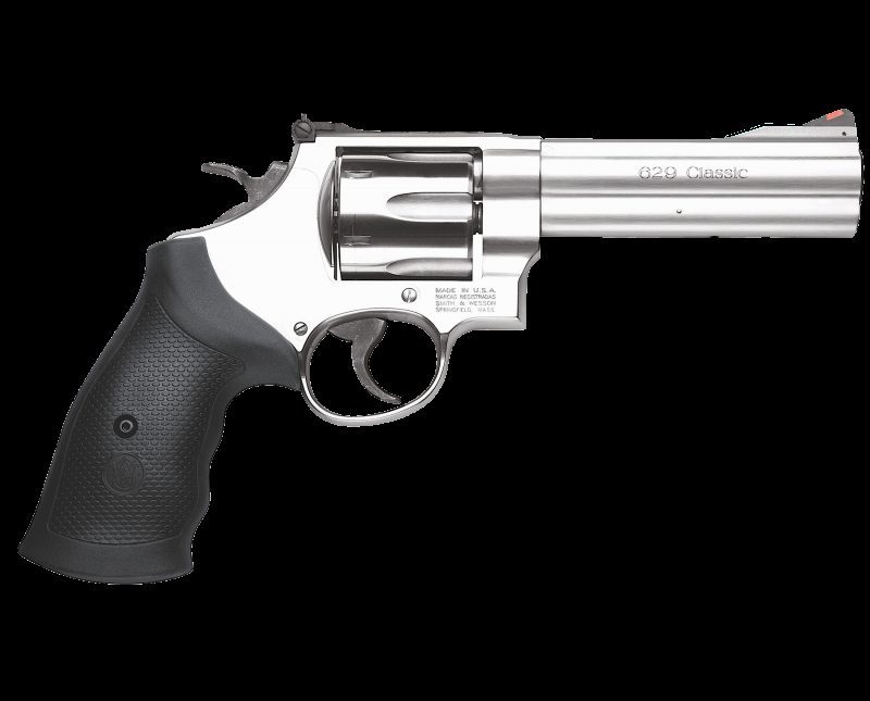 Smith & Wesson 629 Classic 44 Mag 5" 6rd Rubber Grip Matte Stainless Finish