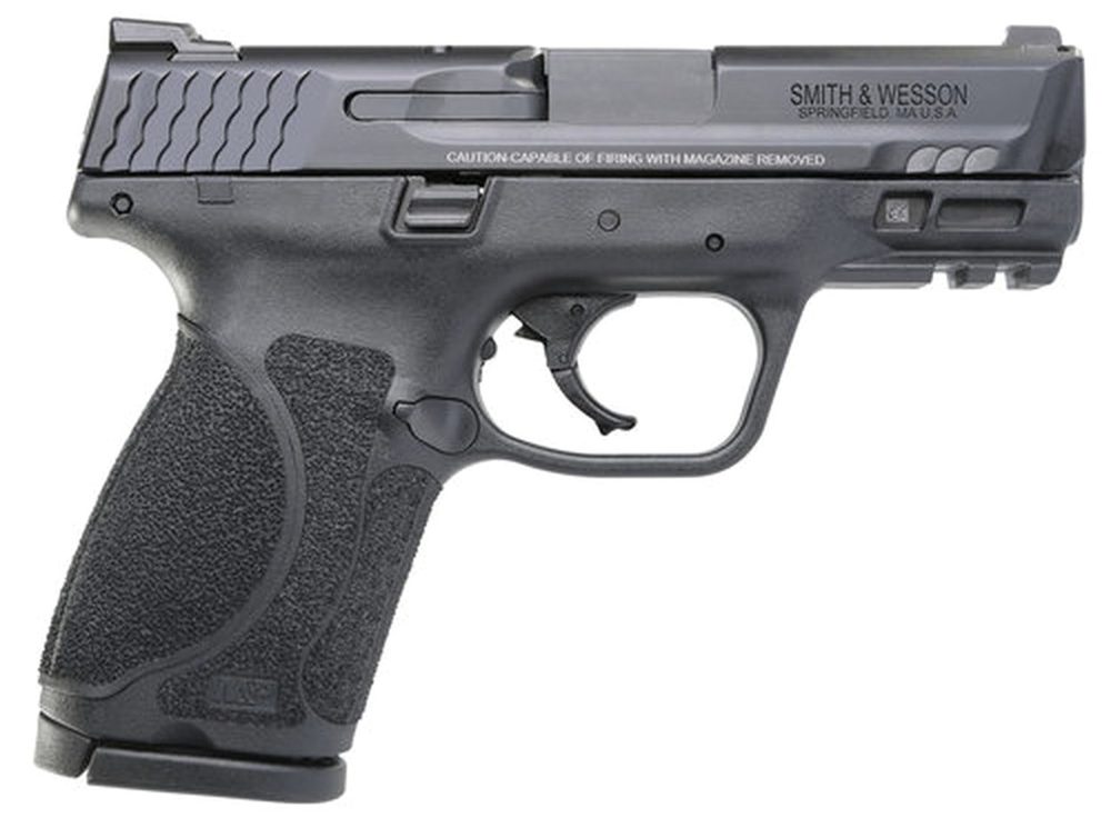 Smith & Wesson, M&P 2.0, Striker Fired, Compact 9MM, 3.6" Barr Black, 15Rd, 2 Mags, Fixed Sights