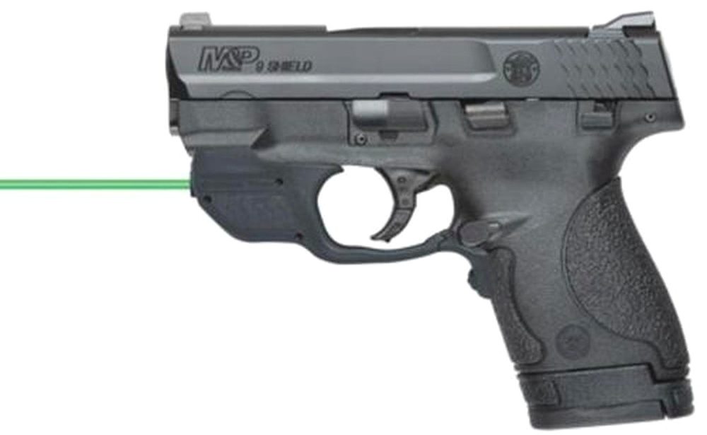 Smith & Wesson M&P 9 Shield, Crimson Trace Double 9mm 3.1" 7rd/8+1 Black Poly Grips