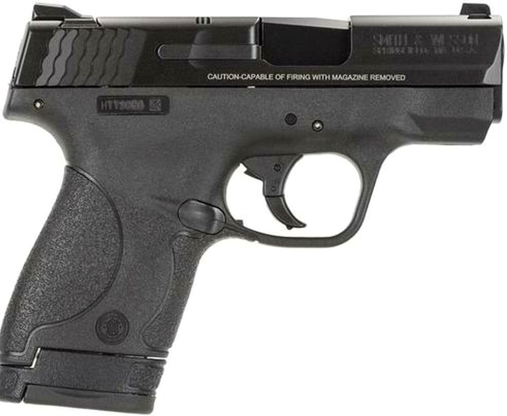 Smith & Wesson M&P Shield 9mm, 3" Barrel, Black Melonite Finish, 7rd, 8rd Mags