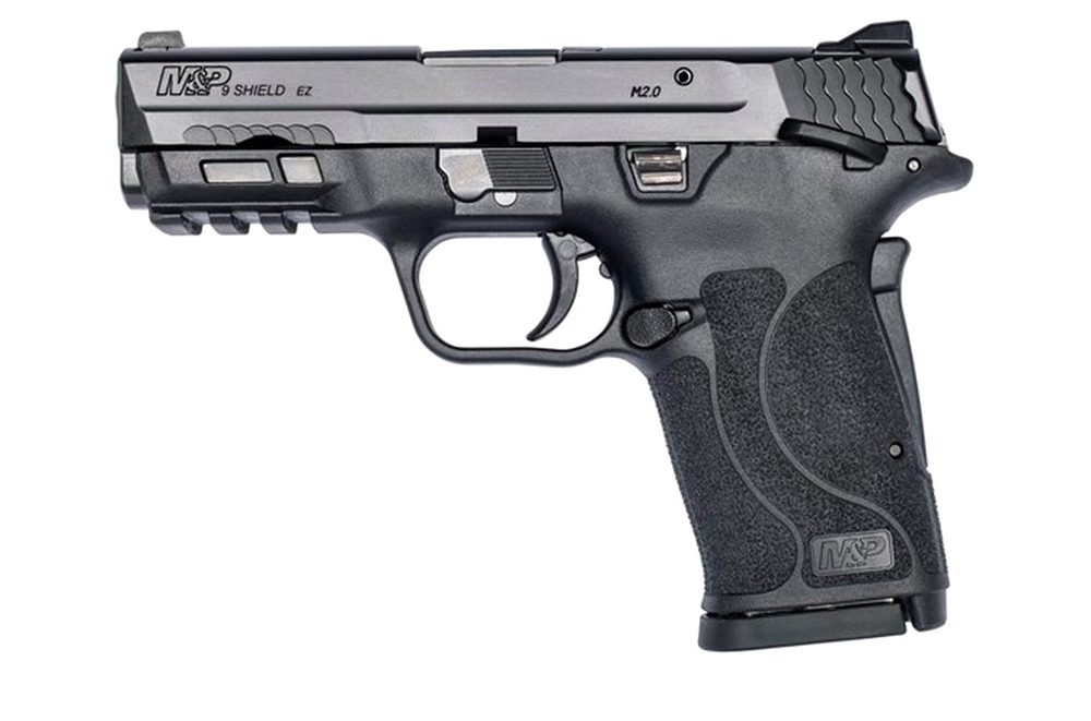 Smith & Wesson M&P Shield EZ M2.0 Compact 9mm, 3.675" Barrel, Black, Manual Safety, 8rd