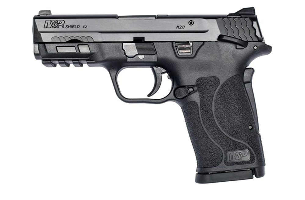 Smith & Wesson M&P Shield EZ M2.0 Compact 9mm, 3.675" Barrel, Crimson Trace Laser, Manual Safety, Black, 8rd