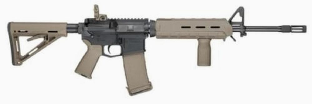 Smith & Wesson SW M&P15 5.56, Magpul MOE Mid Length, Flat Dark Earth, 30 Round Mag