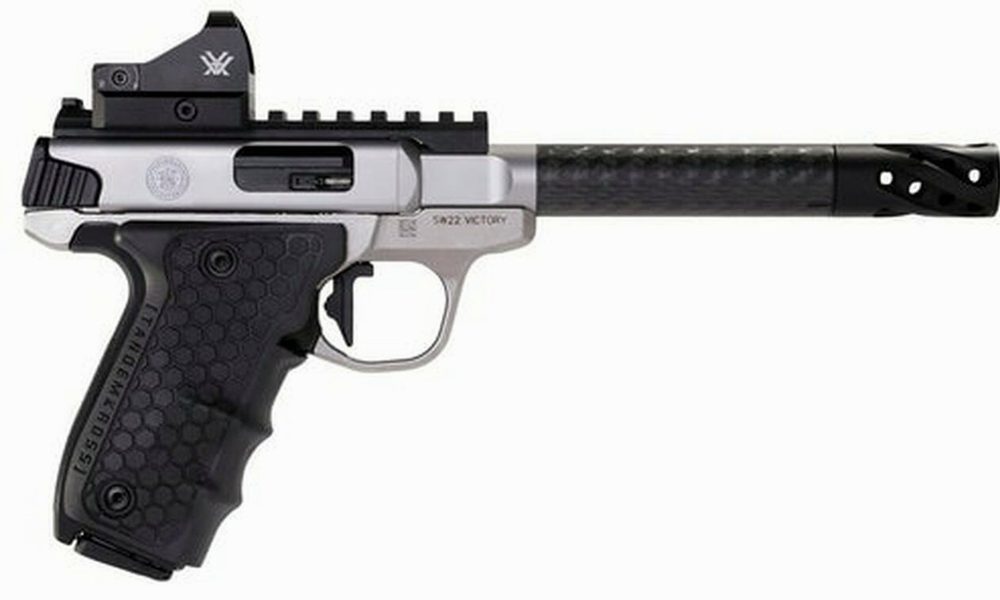 Smith & Wesson SW22 Victory Performance Center 22LR 6" Carbon Barrel, Vortex 6Moa Red Dot, Muzzle Brake