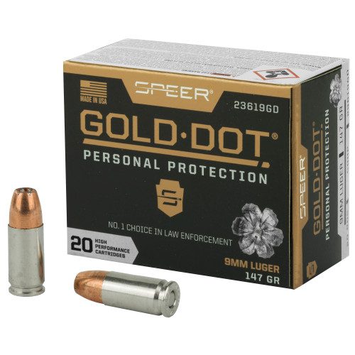 Speer Gold Dot Personal Protection 9mm 147gr Hollow Point