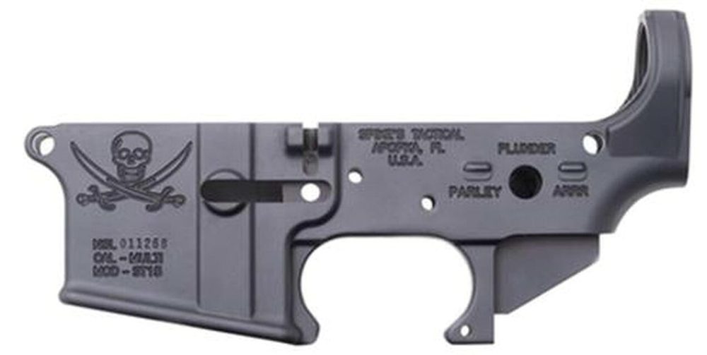 Spikes Lower Receiver Stripped -, Calico Jack Logo