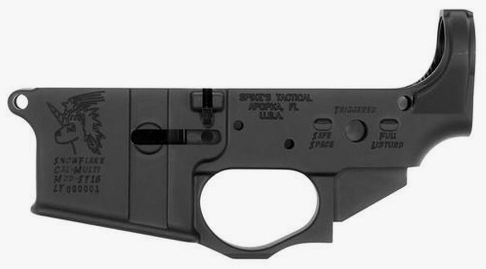 Spikes Lower Snowflake AR Platform Multi-Caliber Black Hardcoat Anodized