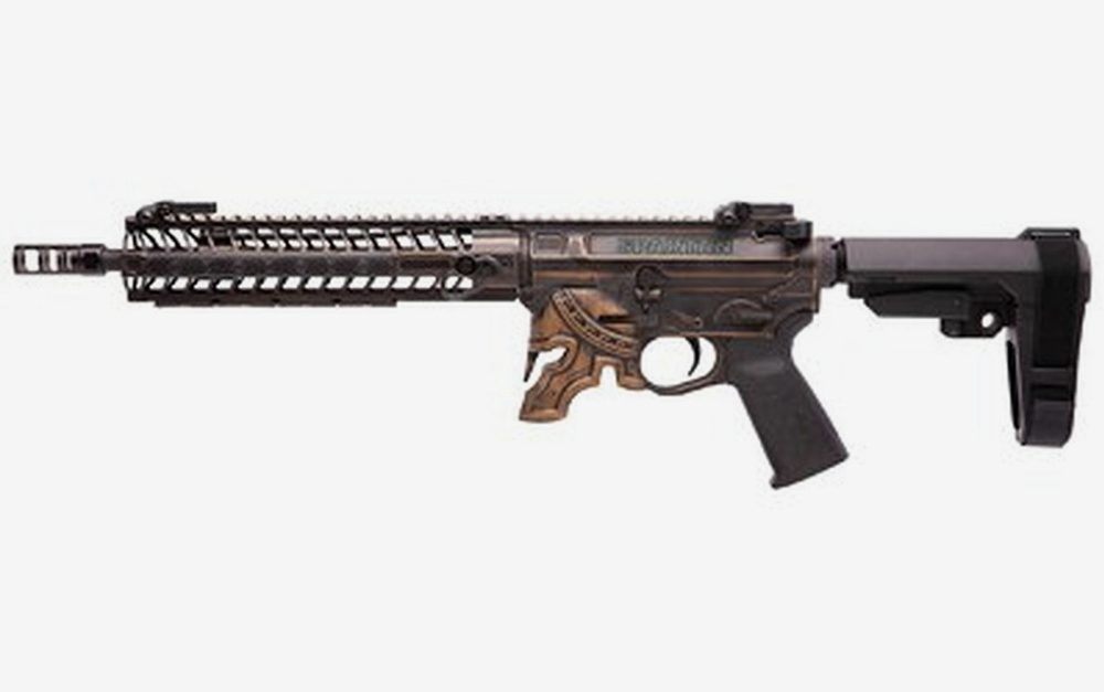 Spikes Rare Breed Spartan AR-15 Pistol, 5.56/.223, 11.5", 30rd, M-Lok, Bronze Battleworn Finish, No Mag