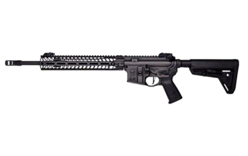 Spike's Tactical, Spartan AR-15 223/556, 16" Chrome Lined Barrel Nickel Boron Coated Battleworn Finish, No Mag