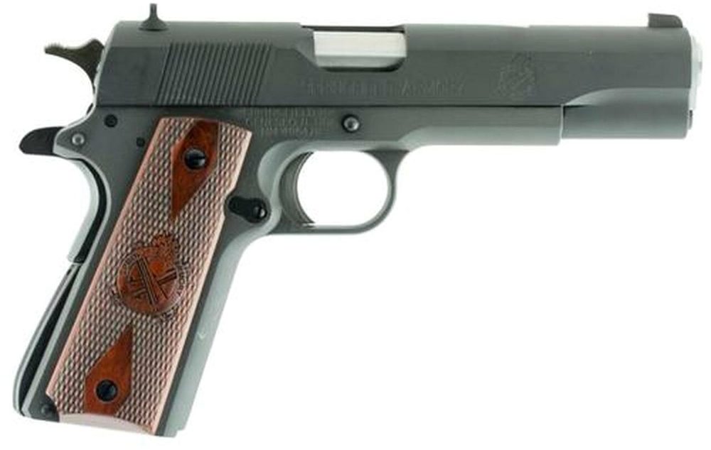 Springfield 1911 45 ACP, 5", Cocobolo Grip, Black Parkerized, 7rd