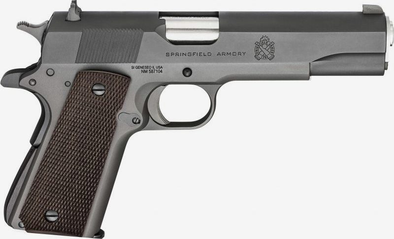 Springfield 1911 Defender Mil-Spec 45 ACP 5"Barrel Wood Grip Black Parkerized Carbon Steel Slide