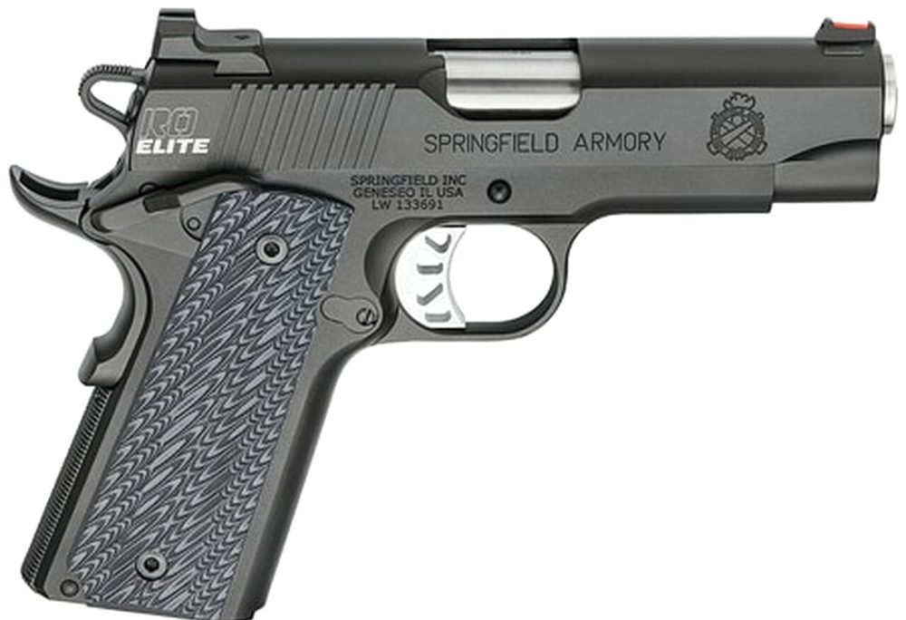 Springfield 1911 Range Officer Elite Champion 9mm 4" Barrel Fiber Optic Front Ambi Safety 9rd Mag