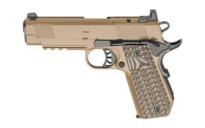 Springfield 1911 TRP 45 ACP, 4.25" Barrel, Coyote Brown Cerakote, G10 Grips, 3x7rd Mags